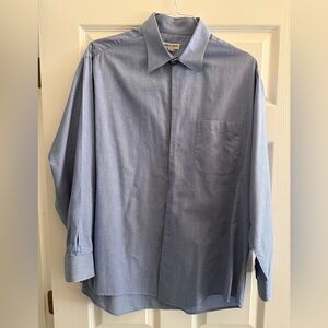 Giorgio Armani Light Blue Men's Dress Shirt with Chest Pocket